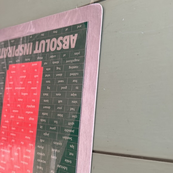 Vintage Absolut Vodka Inspiration Holiday Magnet Word Chart Collectible - Picture 9 of 16